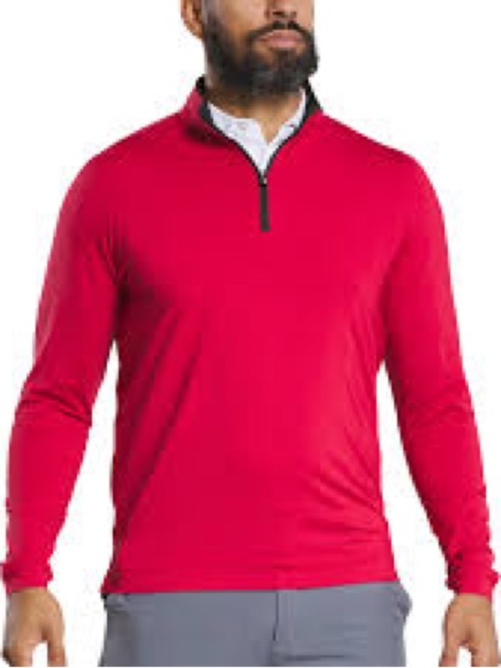 Patagonia Men's Red capilene polyester Quarter-Zip Pullover